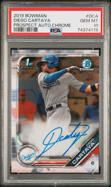 2019 BOWMAN AUTO DIEGO CARTAYA PSA 10