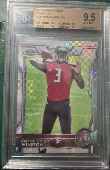 Jameis Winston Topps Chrome Xfractors BGS 9.5 true gem