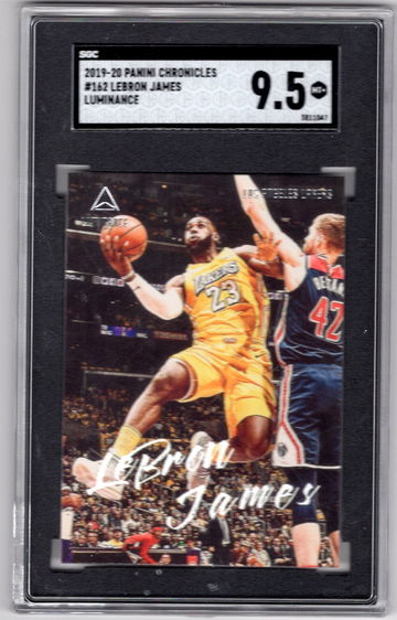 2019-20 Panini Chronicles Lebron James Lakers Luminace SGC 9.5