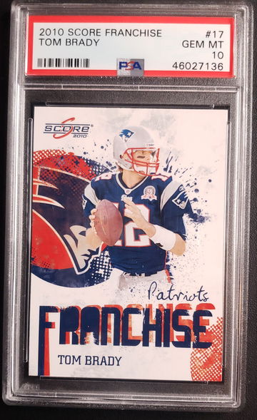 2010 SCORE FRANCHISE #17 TOM BRADY PSA 10