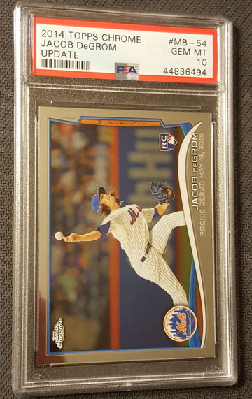 2014 Topps Chrome Update Jacob DeGrom PSA 10 Rookie