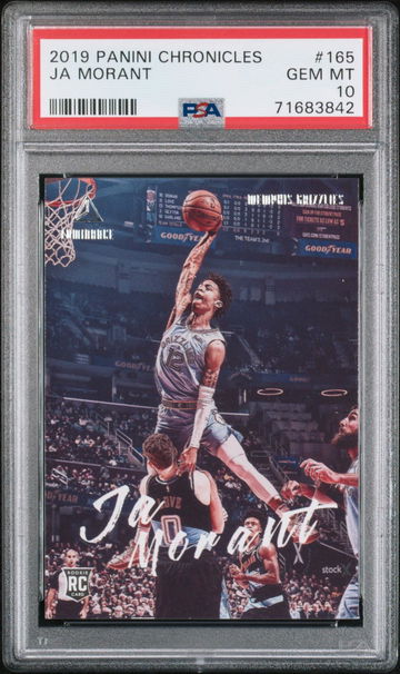 2019 PANINI CHRONICLES JA MORANT #165  PSA 10