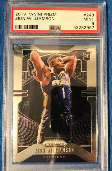 2019-20 Prizm Zion Williamson PSA 9