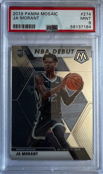 2019 Panini Mosaic Ja Morant PSA 9 Mint