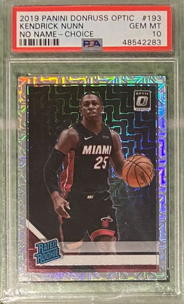 Kendrick Nunn 2019 Optic Choice Rookie PSA 10