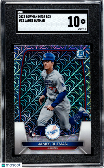 2023 Bowman Mega Box James Outman #13 SGC 10