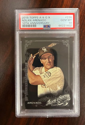 2015 Topps Allen & Ginter X Nolan Arenado 10th Anniversary PSA 10