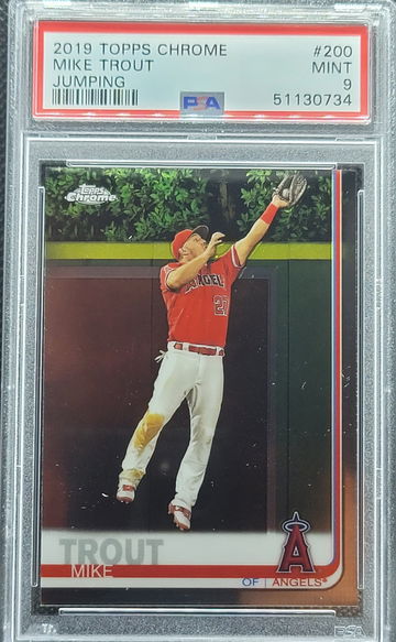 2019 Topps Chrome #200 Mike Trout PSA 9