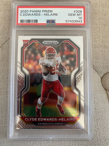 2020 Clyde Edwards-Helaire Base Prizm PSA 10