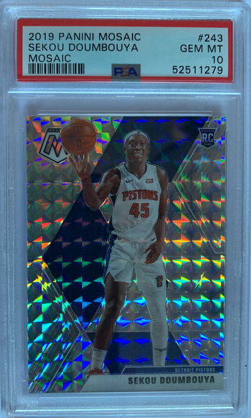 2019 Panini Mosaic Sekou Doumbouya Mosaic PSA 10