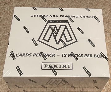 2019-20 Mosaic Basketball NBA Cello Box Sealed 