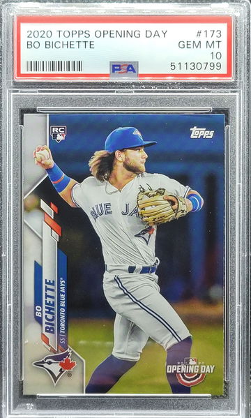 2020 Topps Opening Day #173 Bo Bichette Rookie RC PSA 10 Toronto Blue Jays