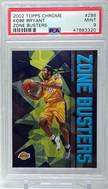 2002 Topps Chrome Kobe Bryant Topps Chrome Zone Busters Mint PSA 9