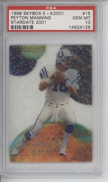 1998 Skybox E-X2001 Stardate 2001 Peyton Manning RC PSA 10