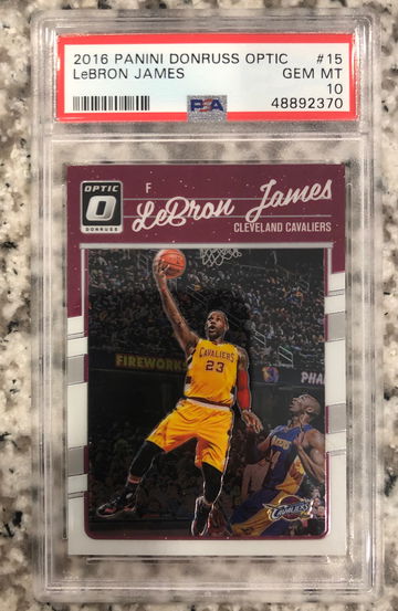 2016 Donruss Optic Lebron James PSA 10