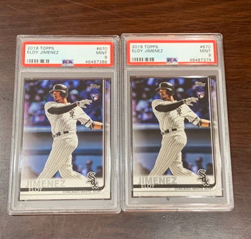 (2) 2019 Topps Eloy Jimenez PSA 9