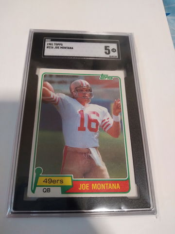 Joe montana rookie card