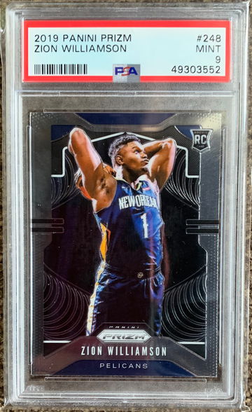 Zion Williamson 2019-20 Panini Prizm PSA 9 #248