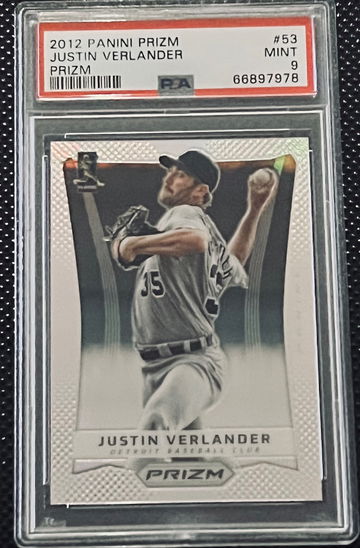 Justin Verlander 2012 Prizm Silver Prizm PSA 9 POP 1!