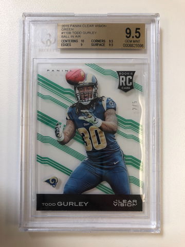 2015 Clear Vision - Todd Gurley - Rookie SSP /5 BGS 9.5