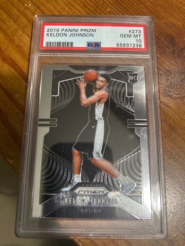 2019 Panini Prizm #273 Keldon Johnson RC PSA 10