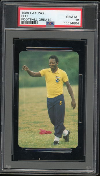 1989 Fax Pax Football Greats Pele PSA 10 Brazil 