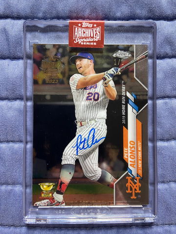 2023 Topps Archives Signature Series Pete Alonso RC auto #d 1/1 2020 Topps Rookie Cup