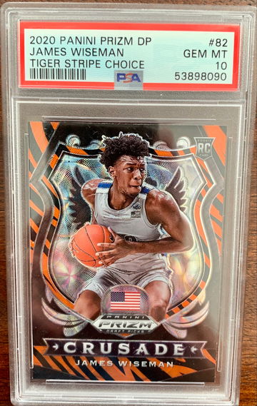 2020 James Wiseman Panini Prizm Tiger Stripe Choice
