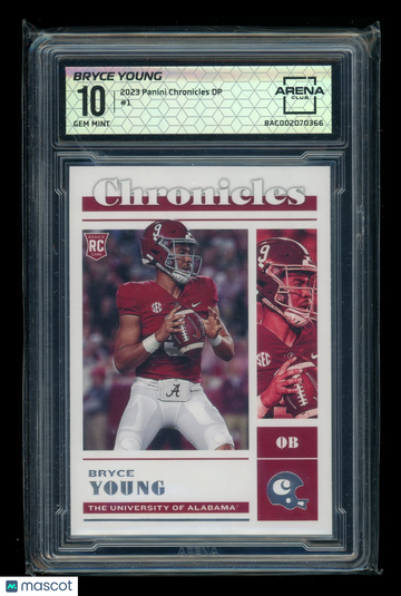 2023 Panini Chronicles Bryce Young #1 RC Arena Club 10