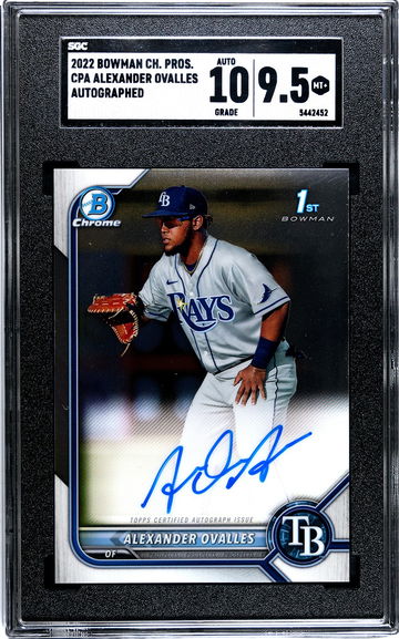 2022 Bowman Chrome Alexander Ovalles Auto CPA-AO