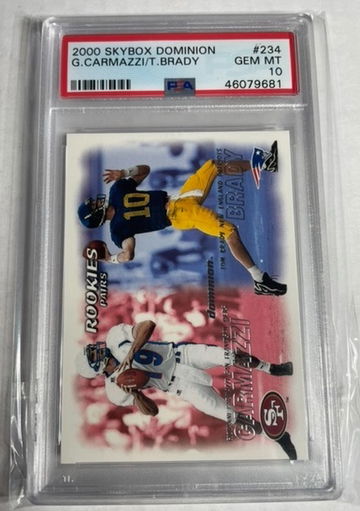 Tom Brady 2000 Skybox Dominion Rookie PSA 10