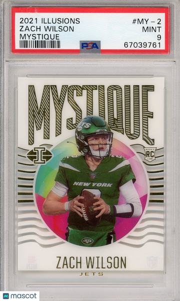 2021 Panini Illusions Mystique Zach Wilson #MY-2 PSA 9