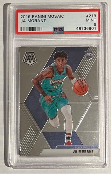 2019 Mosaic Ja Morant Rookie PSA 9 Grizzlies