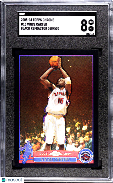 2003-04 Topps Chrome Vince Carter #15 SGC 8