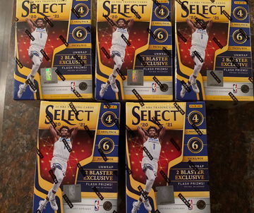 2020-21 NBA Select blaster box x5 flash Prizms 