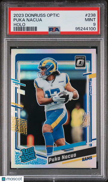 2023 Panini Donruss Optic Puka Nacua #238 Holo Rookie PSA 9