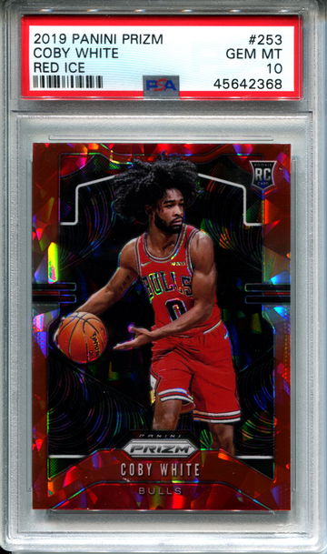 Coby White Red Ice Prizm PSA 10