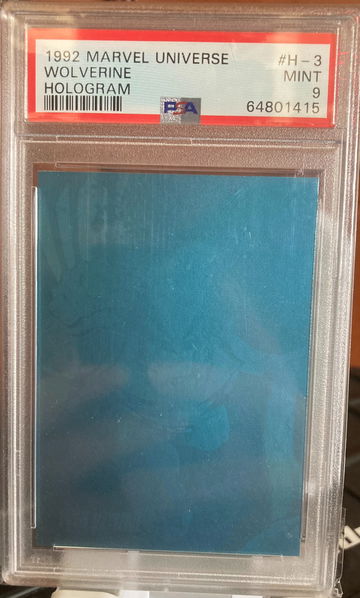 1992 Marvel Universe impel wolverine hologram psa 9