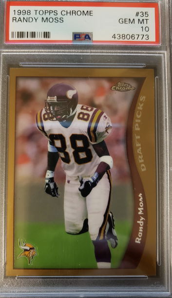 Randy Moss Topps Chrome PSA 10