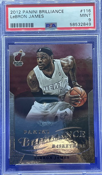 2012 Panini Brilliance Lebron James #116 PSA 9 Mint LA Miami Heat Low Pop