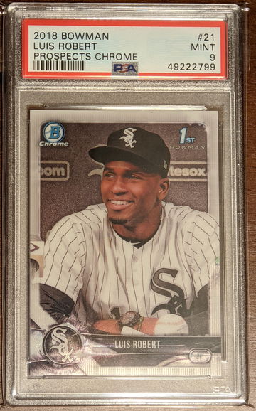 2018 Bowman Chrome Luis Robert 1st Bowman PSA 9