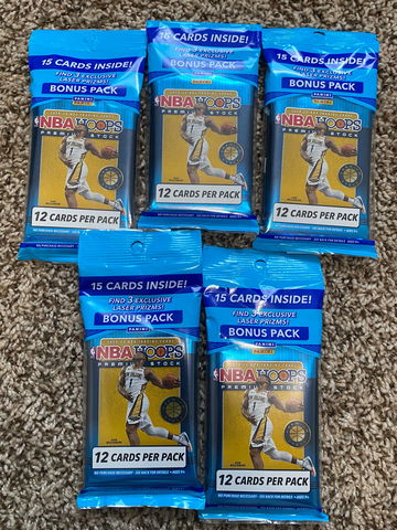 NBA HOOPS PREMIUM STOCK CELLO LOT OF 5