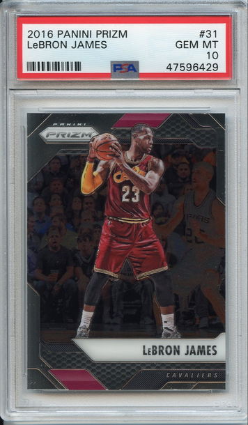 Lebron James 2016 Prizm PSA 10 NEP