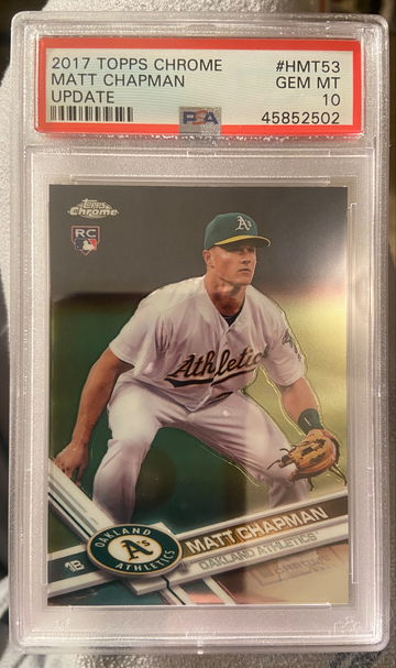 Matt Chapman topps chrome update psa 10