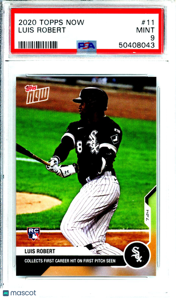 2020 Topps Now Luis Robert #11 Rookie PSA 9