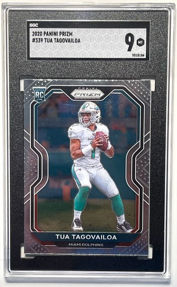 2020 Panini Prizm Tua Tagovailoa #339 SGC 9 Mint