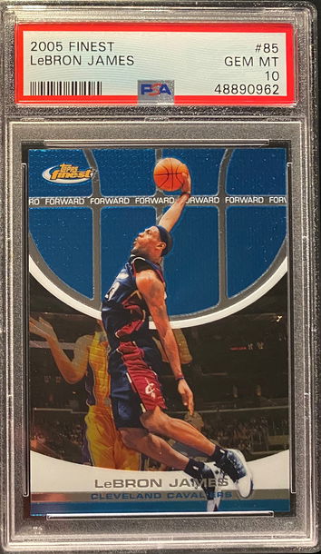 2005 Finest Lebron James PSA 10 Gem Mint