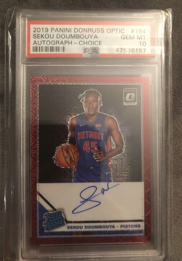 2019 Donruss Choice Sekou Doumbouya RC auto PSA 10 🔥