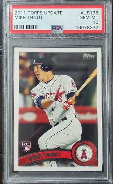 MIKE TROUT 2011 TOPPS UPDATE PSA 10