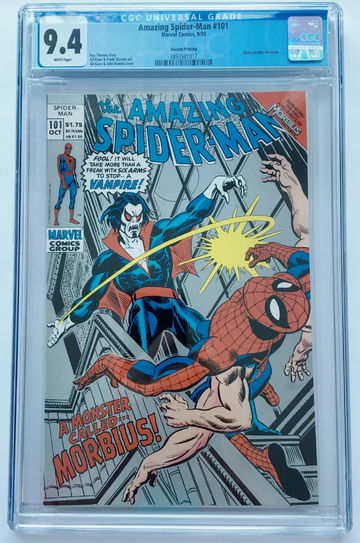 AMAZING SPIDER-MAN #101 CGC 9.4 1st Appearance of MORBIUS Silver Variant/2nd Printing 1st App. of ANNE WEYING FREE S/H.